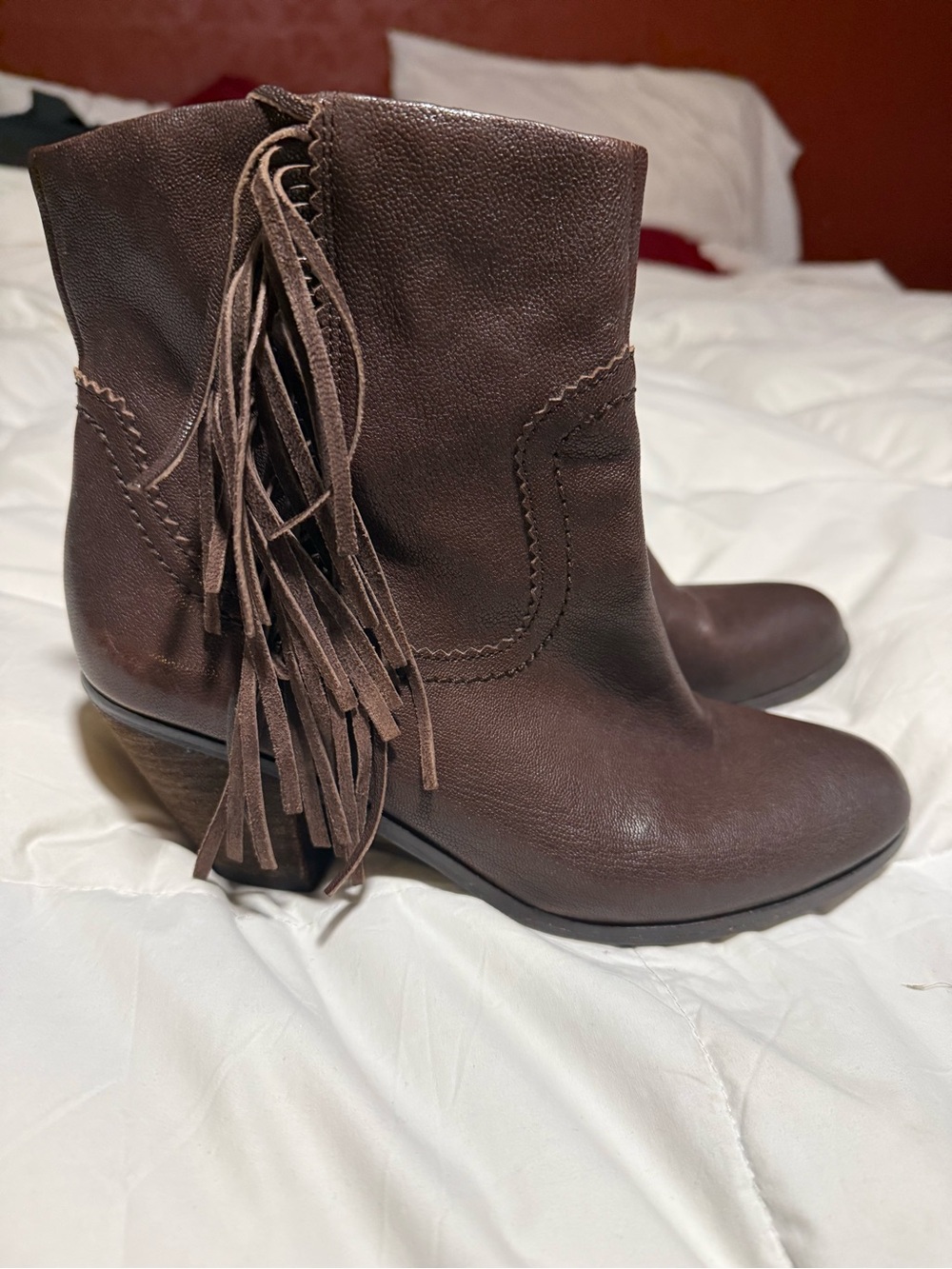 Fringe Sam Edelman Booties Size 8
